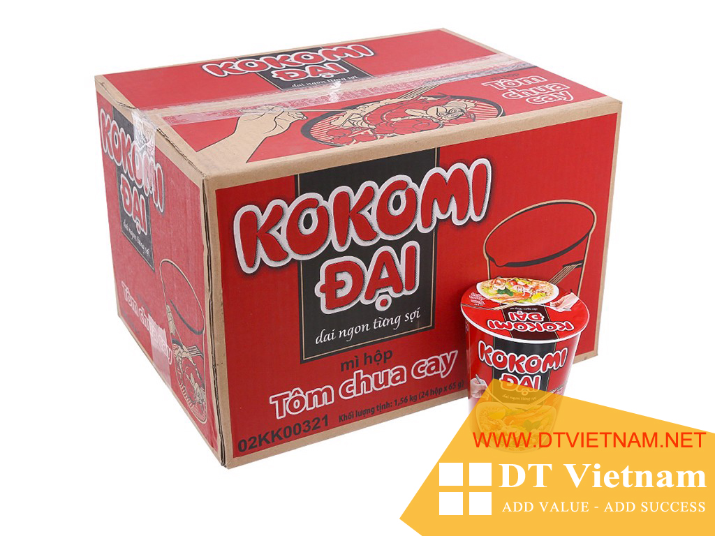 Mì Kokomi Đại hộp Tôm chua cay 24hộp x 65gr