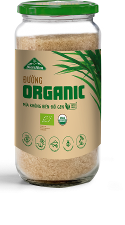 Đường Organic Biên Hòa hũ 800g