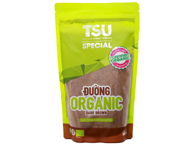 Đường Tsu Organic Dark Brown 500g