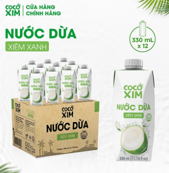 Nước Dừa Cocoxim Xanh 330 ml P12-6