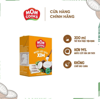 Nước cốt dừa Xim Mom Cooks 200ml