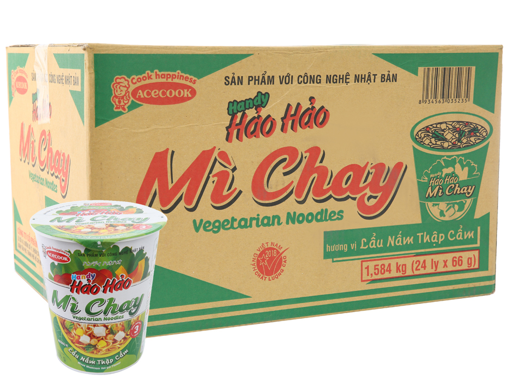 Mì Ly Handy Hảo Hảo Chay Lẩu Nấm Thập Cẩm