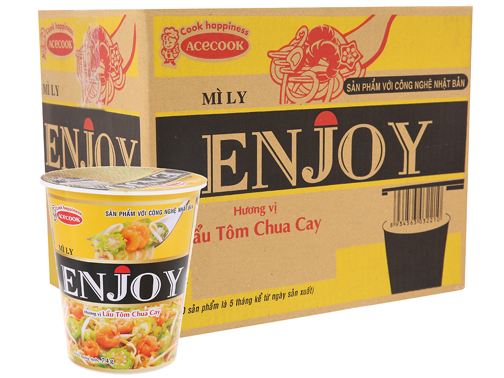 Mì Ly Enjoy Lẩu Tôm Chua Cay 12