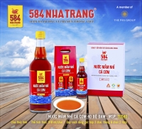 Nước mắm Nhỉ Cá cơm 584 Nha Trang - Loại 40 độ đạm - Chai thủy tinh 510 ml (MSP: T0540)...